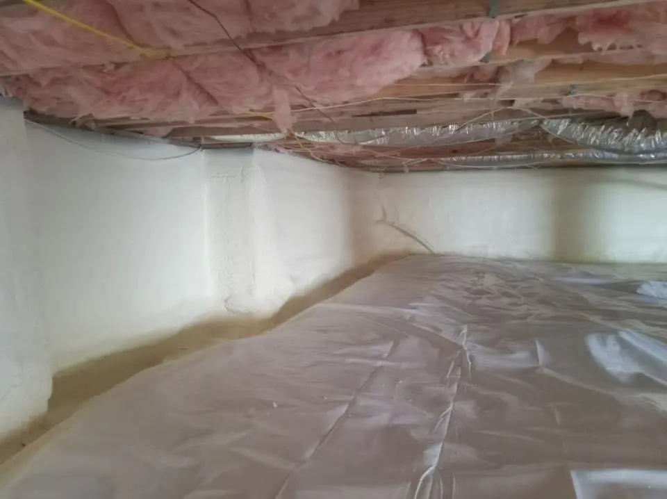 Crawl space encapsulation with closed-cell spray foam for Storm Damage Roof Repair in Boulder